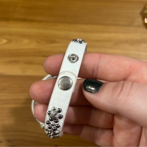 White Studded Plus Size Bracelets - Picture 3 of 3